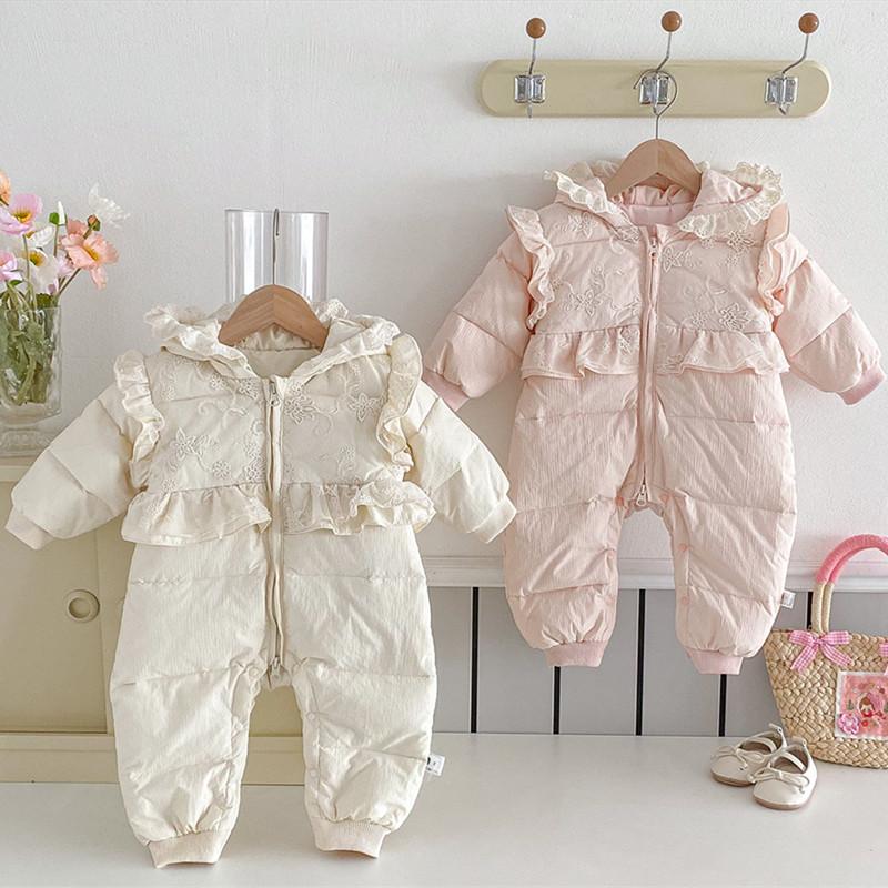 Winter Clothing Baby - Cekcya ฝาแฝดเสื้อผ้าเด็กฤดูหนาวทารกแรกเกิด Jumpsuit เด็กวัยหัดเดิน One Piece