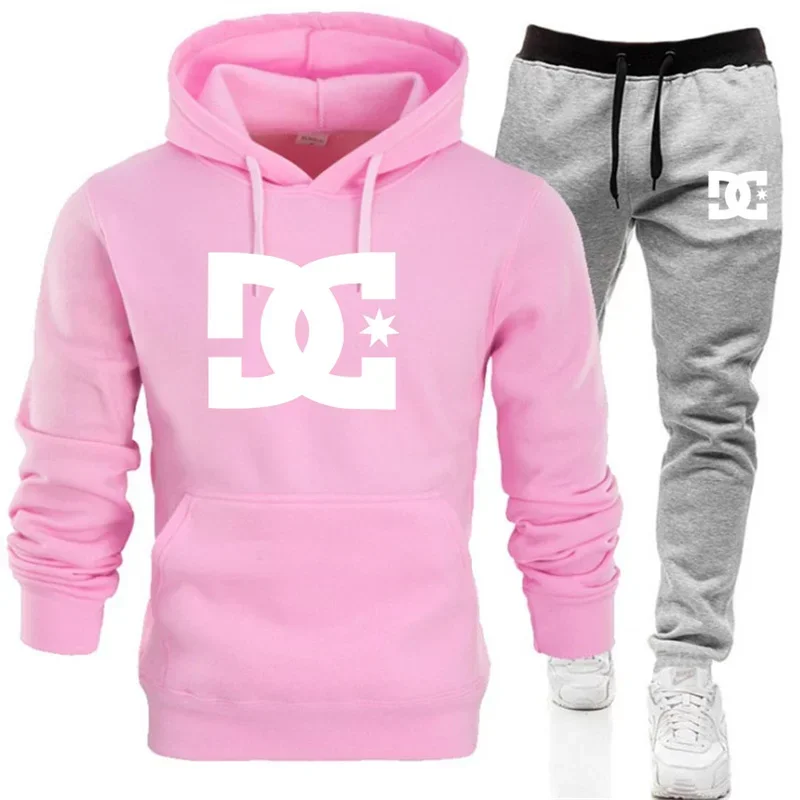 Winter Clothing Fashion - ชุดเสื้อฮู้ดและกางเกงลำลองสำหรับผู้ชาย ฤดูใบไม้ร่วง/ฤดูหนาว 2026 ชุดสองชิ้นสำหรับวิ่งออกกำลังกายและแฟชั่นกลางแจ้งในฤดูใบไม้ร่วง/ฤดูหนาว