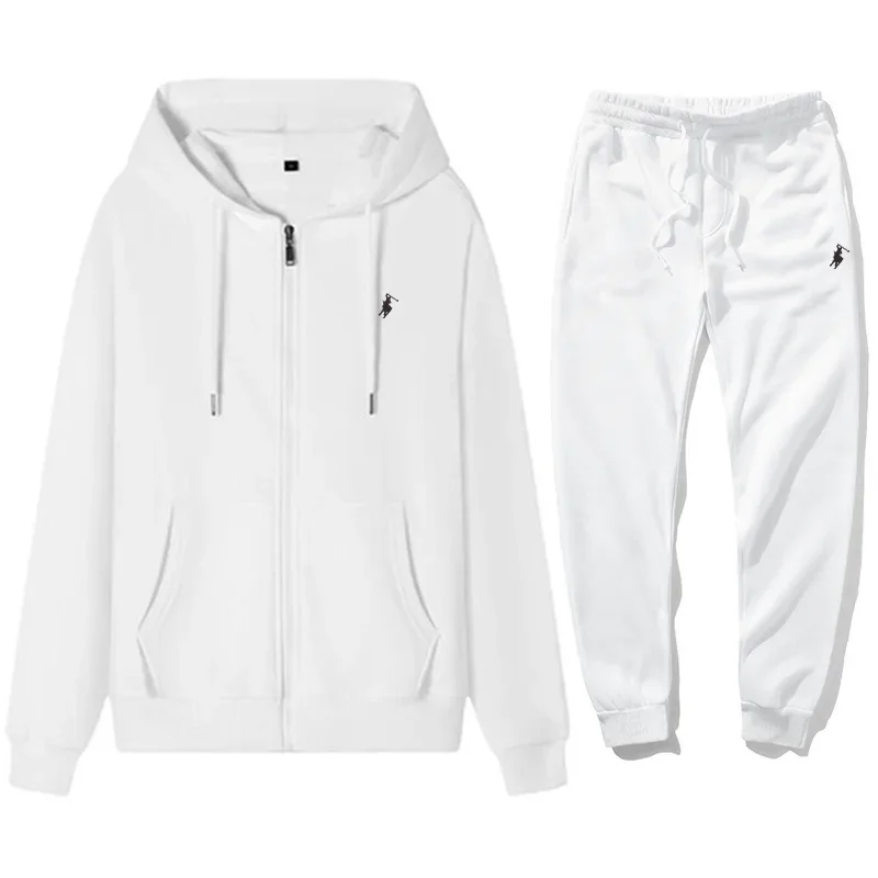Winter Clothing Equipment - ชุดเซ็ทเสื้อฮู้ดดี้และกางเกงกีฬาผู้ชายสไตล์คลาสสิก ปี 2026 สำหรับฤดูใบไม้ร่วงและฤดูหนาว ชุดลำลองอุ่นสบายสำหรับออกกำลังกาย ชุดวอร์มสำหรับวิ่งจ๊อกกิ้ง