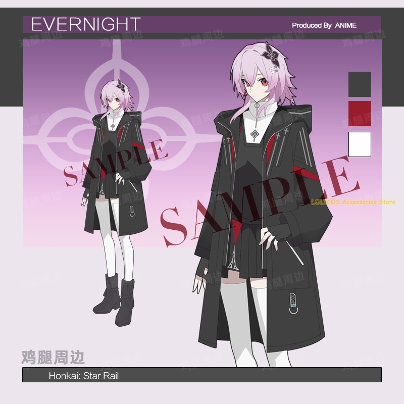 Winter Clothing Equipment - ชุดคอสเพลย์เสื้อโค้ทกันลมแบบยูนิเซ็กซ์ ฤดูใบไม้ร่วง ฤดูหนาว จากเกม Evernight Honkai: