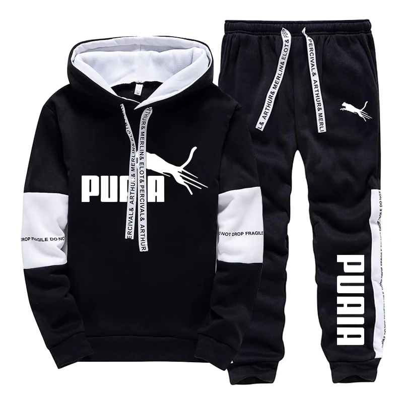Winter Clothing Stores - ชุดกีฬาลำลองสำหรับฤดูใบไม้ร่วงและฤดูหนาว ชุดเซ็ต/เสื้อฮู้ด/กางเกงสำหรับผู้ชาย คอลเลคชั่นใหม่ปี 2026 เสื้อฮู้ดและกางเกงวอร์ม ชุดกีฬา