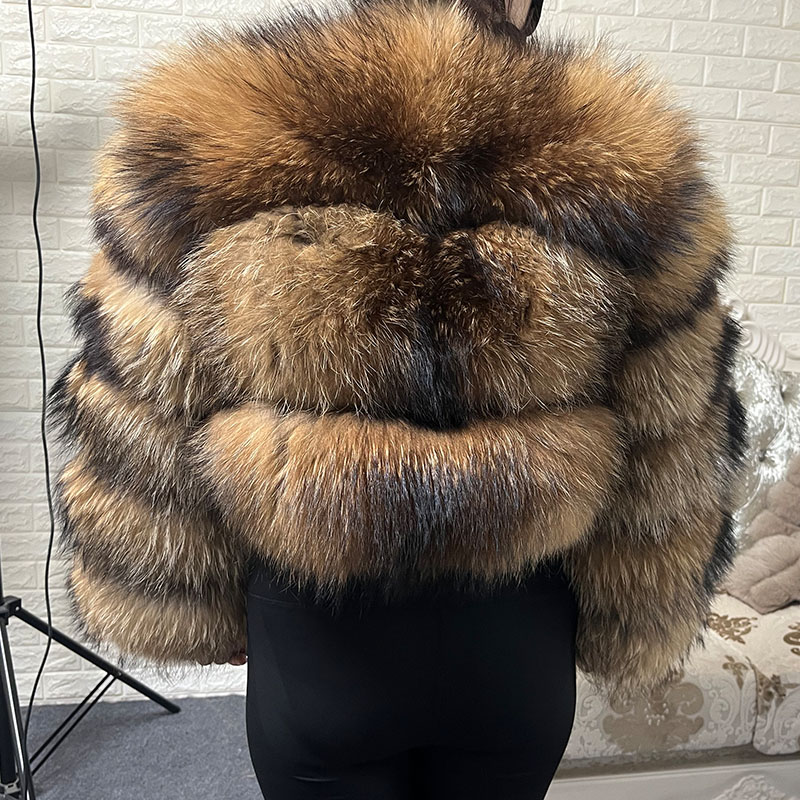 เสื้อคลุมขนสัตว์แท้สีน้ำตาลสำห - Winter Clothing Equipment บทวิจารณ์และราคา