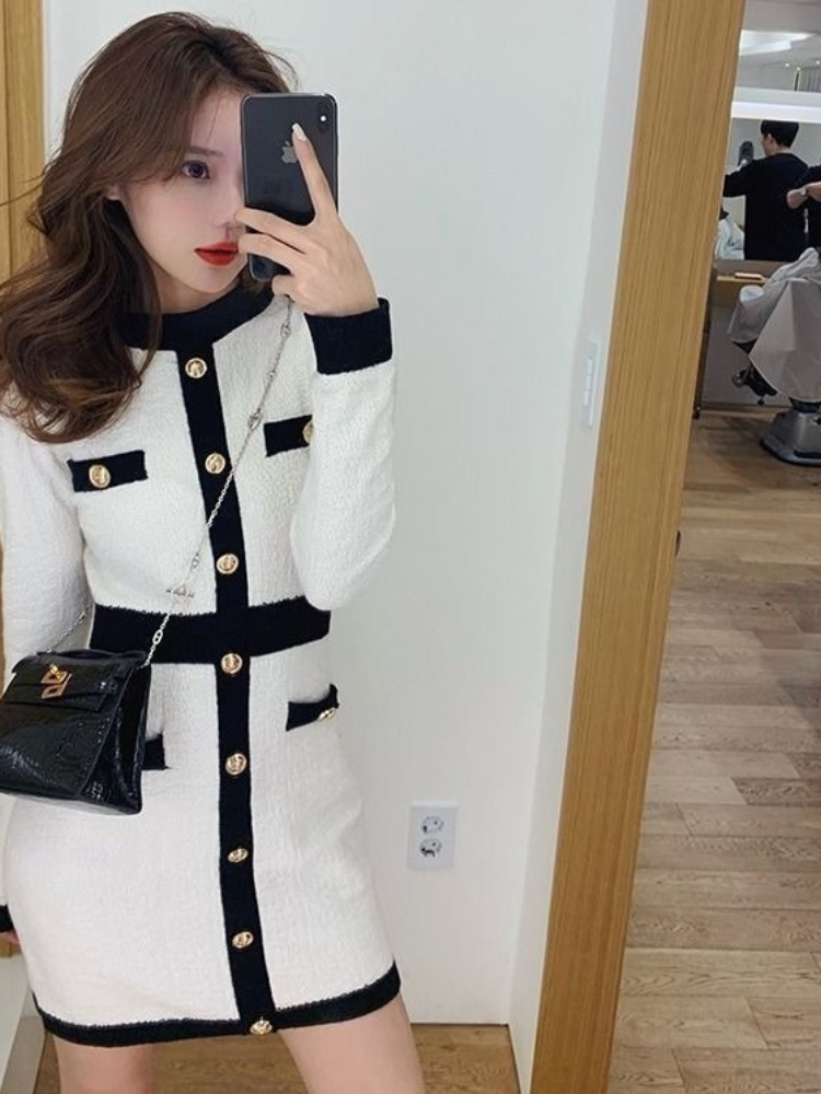 ชุดเดรสทรงเข้ารูปสไตล์เฮปเบิร์ - Winter Clothing In French บทวิจารณ์และราคา