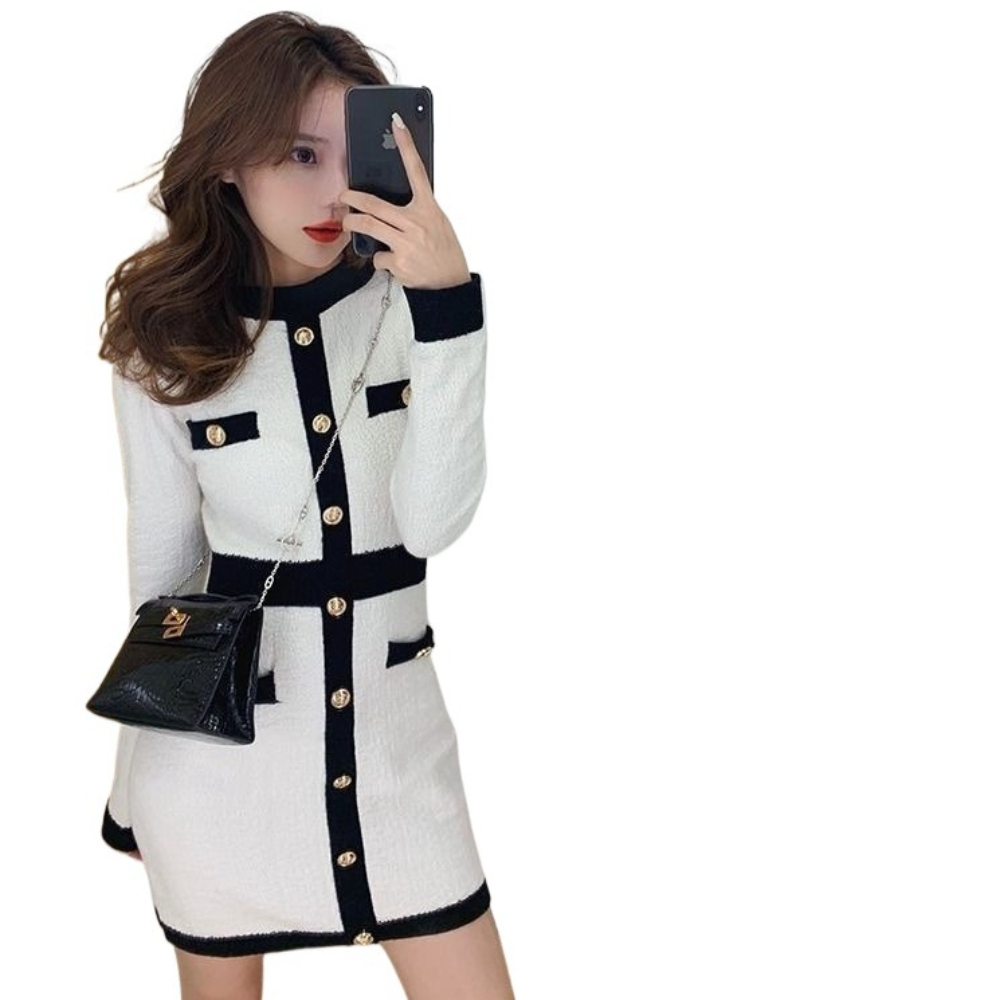 ชุดเดรสทรงเข้ารูปสไตล์เฮปเบิร์ - Winter Clothing In French บทวิจารณ์และราคา