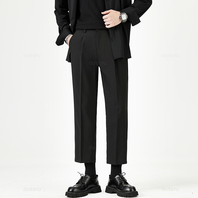 กางเกงสูทผู้ชายทรงเรียบหรู สไต - Winter Clothing Brands บทวิจารณ์และราคา