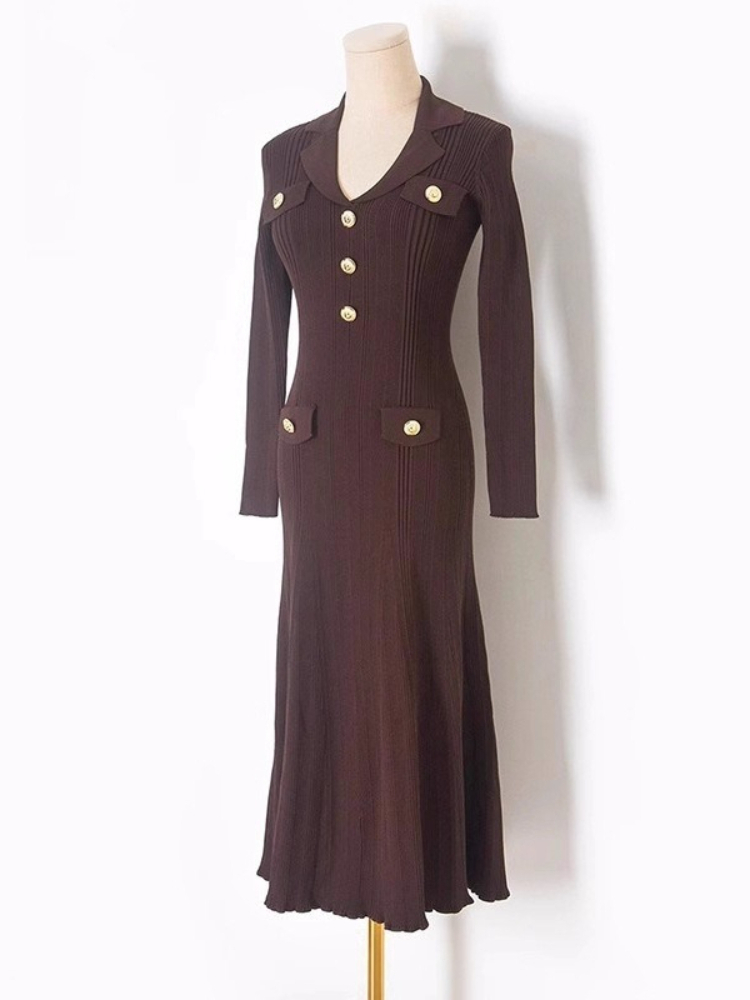 ชุดเดรสไหมพรมแขนยาวสำหรับฤดูใบ - Winter Clothing In French บทวิจารณ์และราคา