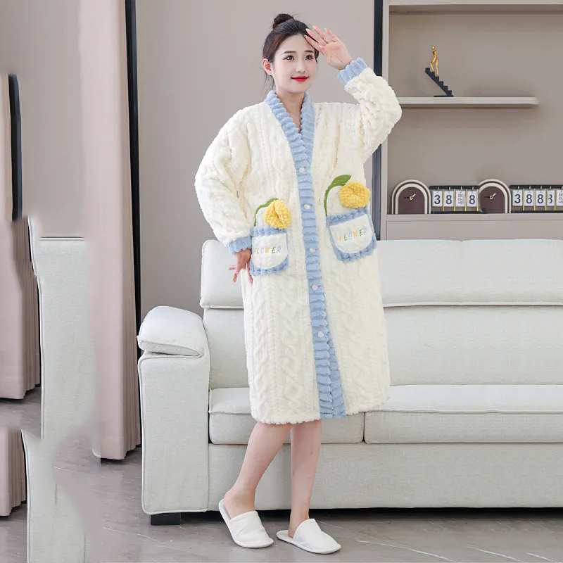 Nightgown ฤดูหนาวเสื้อผ้าผู้หญ - Winter Clothing Affordable บทวิจารณ์และราคา