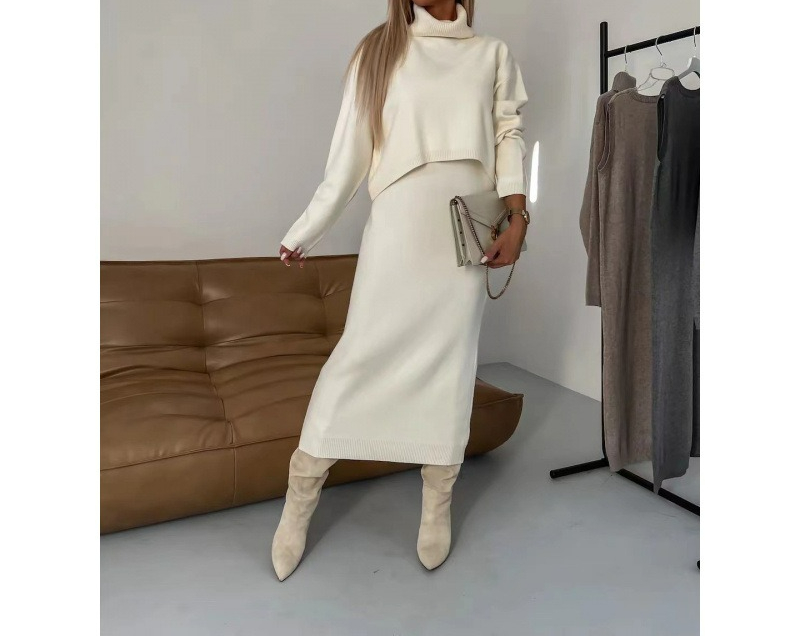 ชุดเซ็ตสองชิ้น เสื้อไหมพรมถักส - Winter Clothing Line บทวิจารณ์และราคา