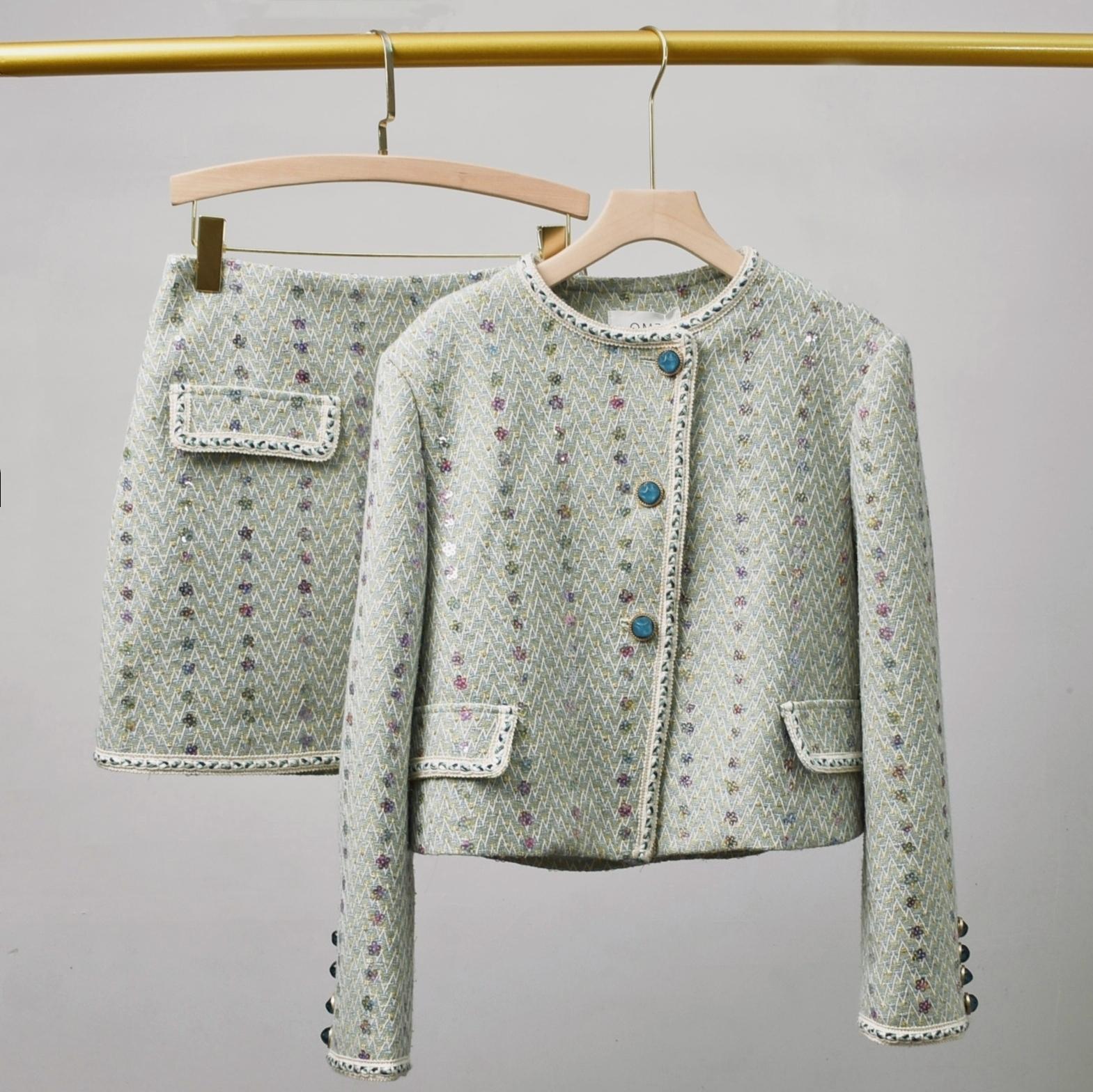 ผู้หญิงElegant Tweedหรูหราชุดเ - Winter Clothing Line บทวิจารณ์และราคา