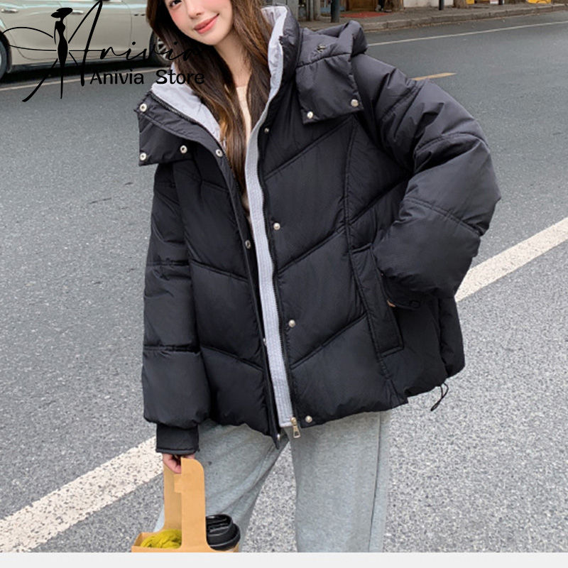 เสื้อแจ็คเก็ตผู้หญิงมีฮู้ดแขนย - Winter Clothing In French บทวิจารณ์และราคา