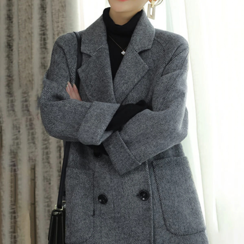 Plain Double Breasted Women's  - Winter Clothing On Sale Women'S บทวิจารณ์และราคา