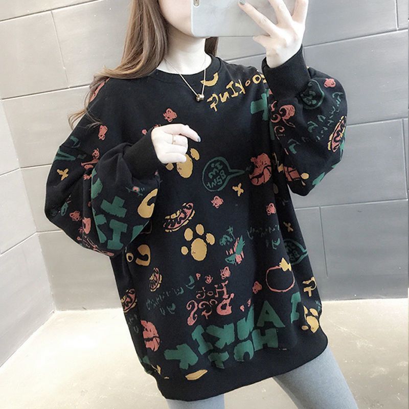 เสื้อสเวตเชิ้ตลายพิมพ์ลำลองสำห - Winter Clothing Essentials For Women บทวิจารณ์และราคา